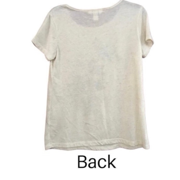 Neutral summer tee with floral and sequin decor by Christopher & Banks - Picture 6 of 6